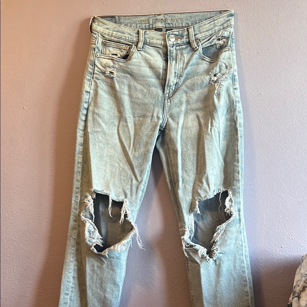 American Eagle Outfitters Blue Straight Leg Jeans